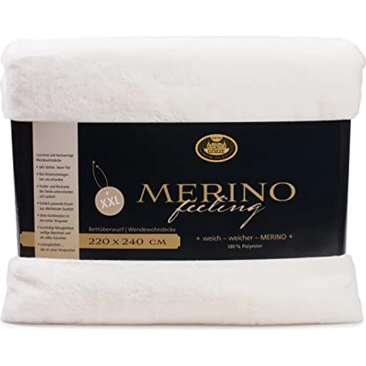 Wohndecke Merino Wendewohndecke, Gözze, kuschelig weich – Bild 2