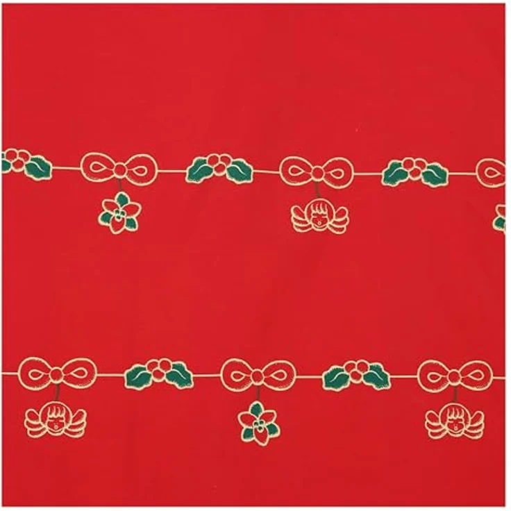 THUN, Weihnachtstischdecke für 10–12 Personen, 100% Baumwolle, Weihnachtswünsche, Geschenkidee, 150x250 cm – Bild 3