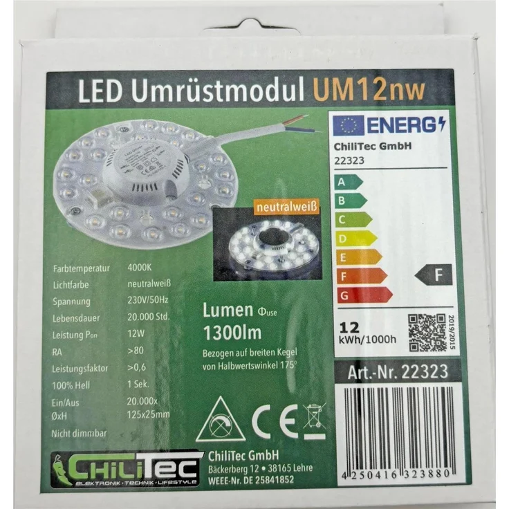 LED Licht-Panel "CTP-62 Office" neutralw62x62cm, 4000K, 40W, 4000lm, UGR16 – Bild 8