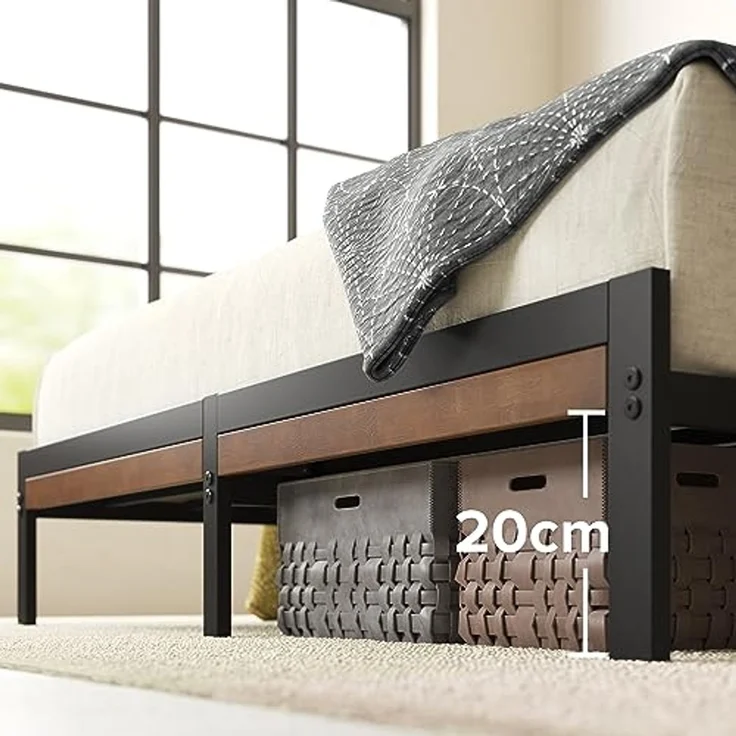 Zinus Bettgestell Plattform aus Bambus und Metall Kai – Bild 4