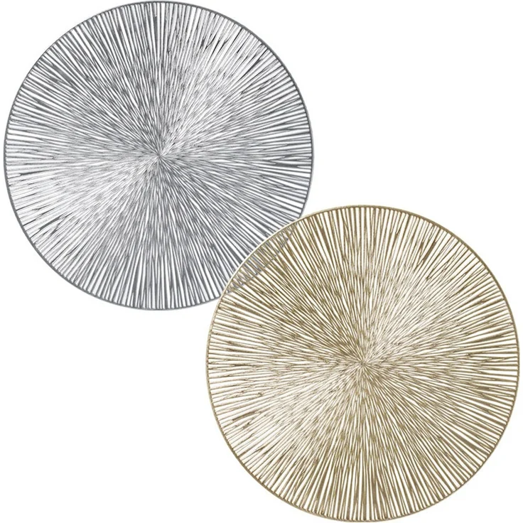 ZELLER 27124 Platzset, Kunststoff, GOLD, ca. Ø 38 cm – Bild 3