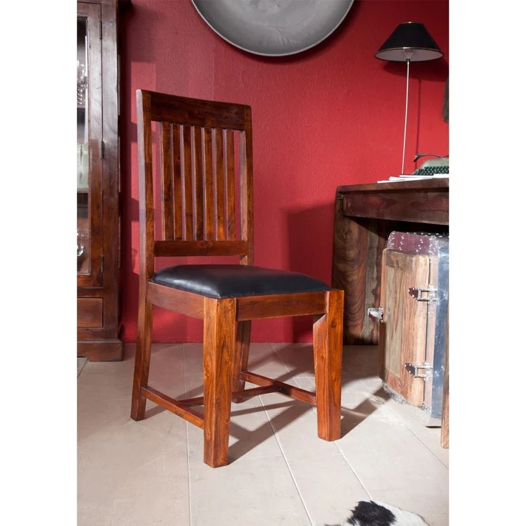 Stuhl Akazie 48x51x100 nougat lackiert OXFORD #15 – Bild 5