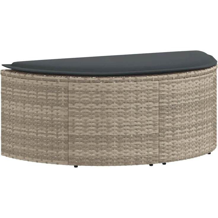 vidaXL Garten-Sofa 8 pcs Hellgrau und Dunkelgrau Poly-Rattan 42025901 – Bild 6