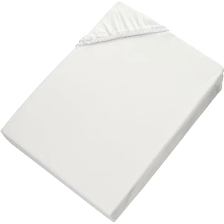 Esprit Spannbettlaken PREMIUM Spannbettlaken, 95% Baumwolle, 5% Elasthan, Gummizug: rundum, (1 Stück), 100 x 200 cm in Weiss – Bild 7