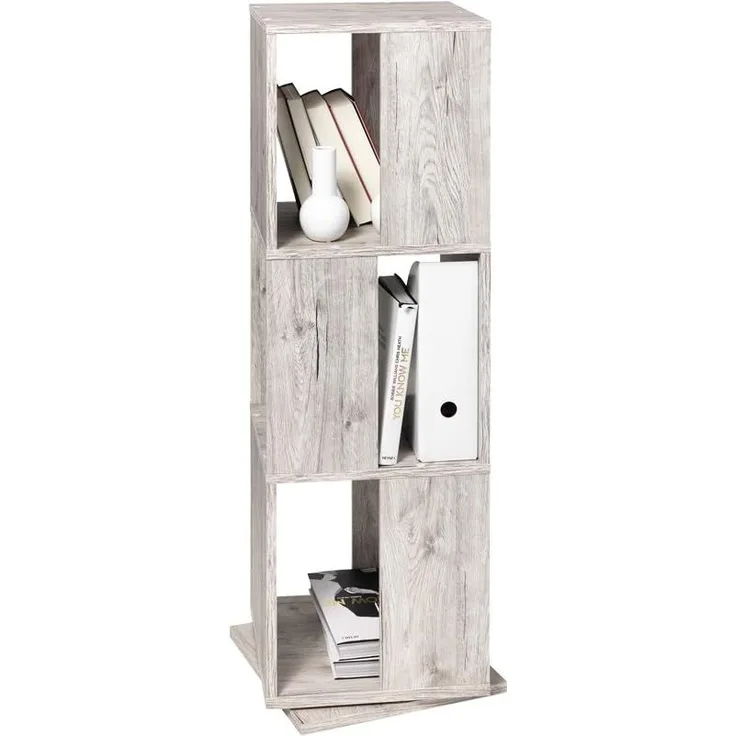 FMD Drehregal Tower Büroregal Regal Ordnerregal in Sandeiche