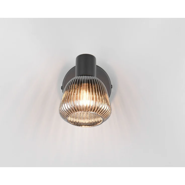 Trio Leuchten Spot Tarifa E14 schwarz matt Metall/Glas – Bild 5
