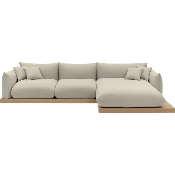 OTTO home Ecksofa Kalix L-Form, 323 cm - OTTO. Verlässliche Qualität, Designsofa, auf Holzplateau, Strukturstoff, hoher Sitzkomfort – Bild 4