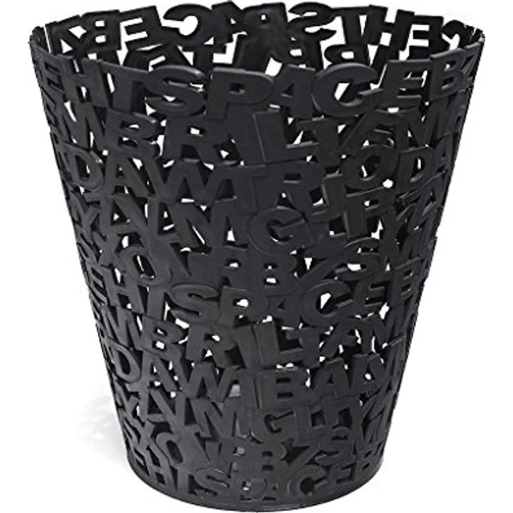 Balvi Letters Abfalleimer – Schwarz – Bild 2