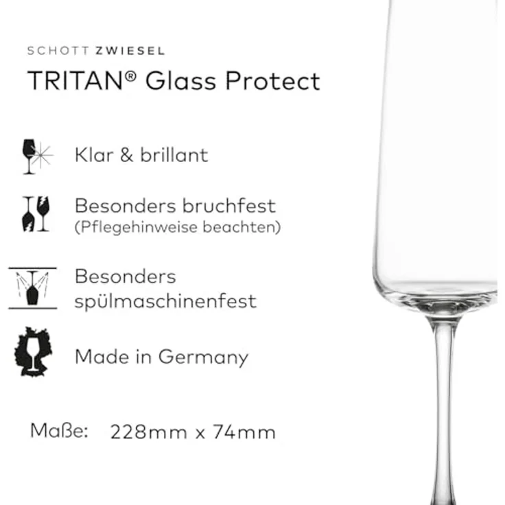 Schott Zwiesel MioVino Sektglas 260 ml 4er Set – Bild 2