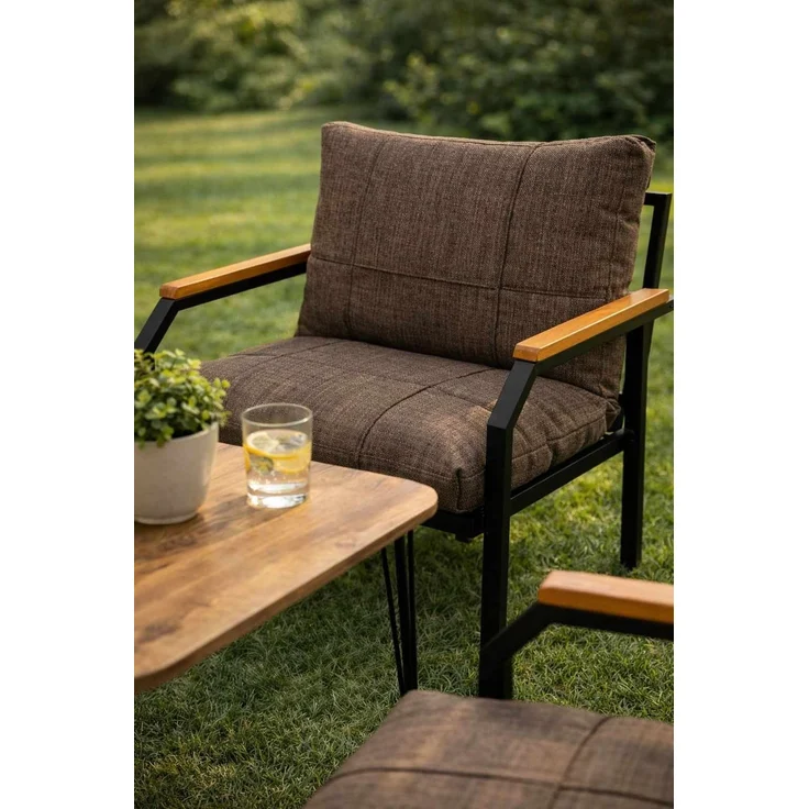 Skye Decor 'Duru - Mink' Garten-Lounge-Set, Nerz, 120 x 70 x 61 cm – Bild 4