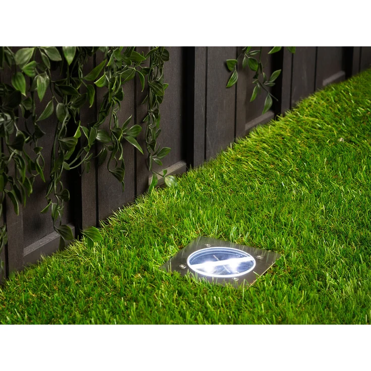 Solar LED Bodeneinbaustrahler 2er SET für Außen, Edelstahl 4-eckig 10x10cm, IP67 – Bild 8