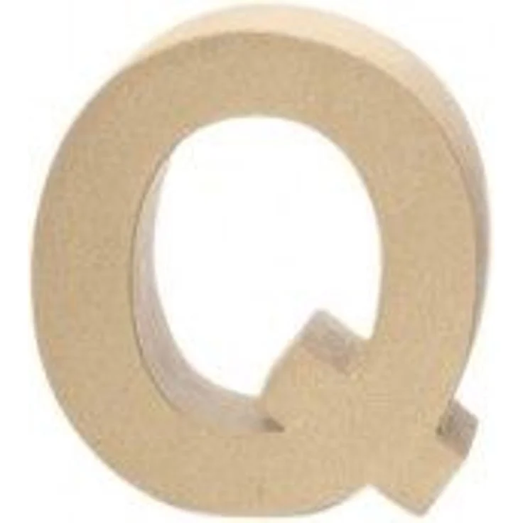 Glorex Papp-Buchstabe Q 17,5 x 5,5 cm – Bild 1