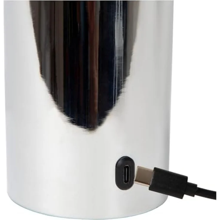 LUCIDE VIVO - wiederaufladbare Tischlampe - Akku/Batterie - Ø 8 cm - LED Dim. - E27-1x1W 2700K - Chrom – Bild 6