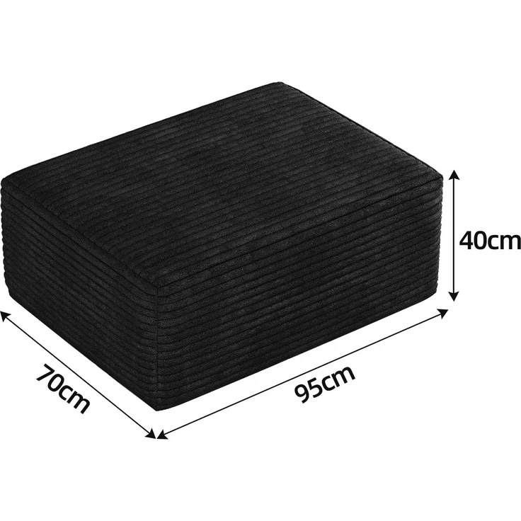 Y165-OTTOMAN-BLACK 1 ottoman Black--Schwarz--70x95x40cm--YOUDENOVA – Bild 4