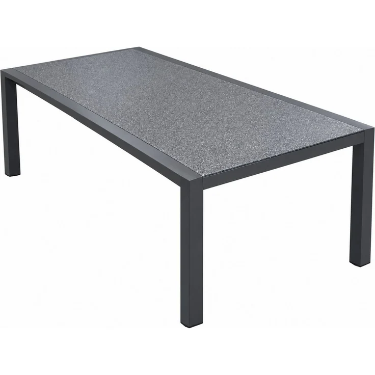 SonnenPartner Garten-Essgruppe Gartenmöbel-Set Finesse / Rondo 6 x Stapelstuhl + 1 mal Tisch, (Spar-Set, 7-tlg, 1 Tisch, 6 Stühle, 6 Auflagen), wetterfest / stapelbar – Bild 2