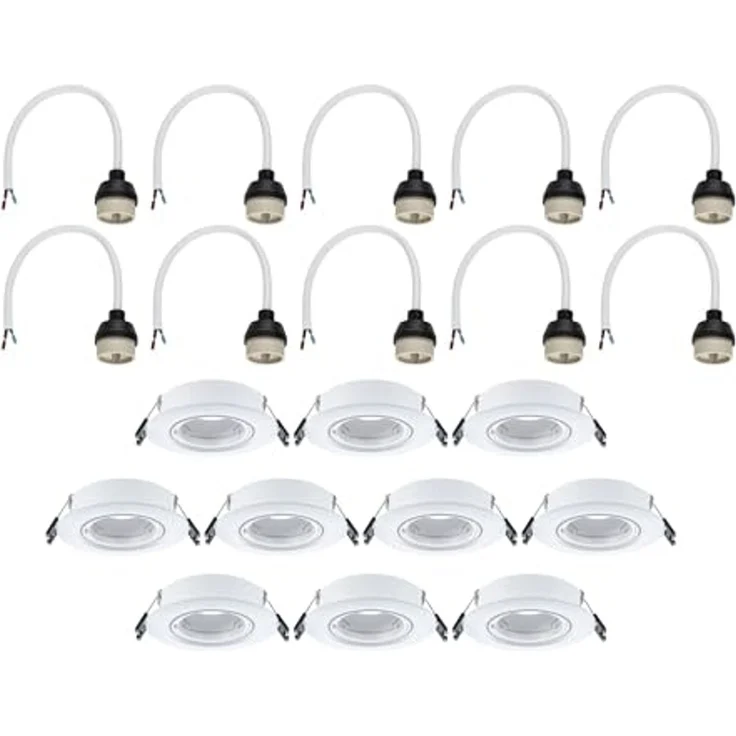 Paulmann 92115 Einbauleuchte rund 90mm 10er-Set Weiß schwenkbar – Bild 7