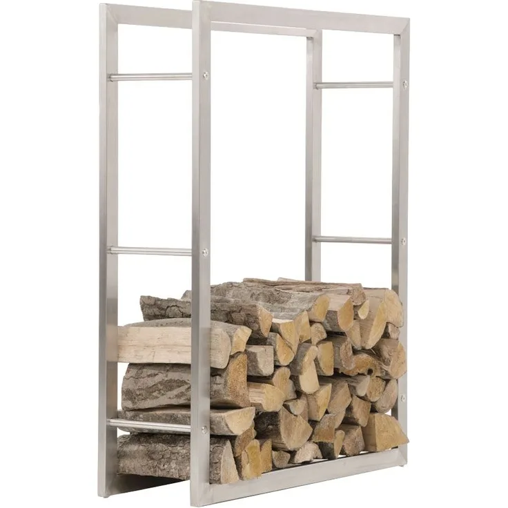 Kaminholzständer Keri 25x80x100 edelstahl