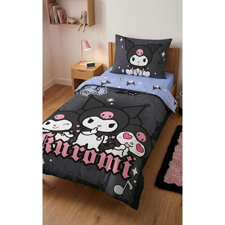 Hello Kitty Bettwäsche Set aus Mikrofaser Bettdeckenbezug 140 × 200 cm mit 70 × 90 cm Kissenbezug – Bild 2