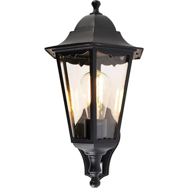 Qazqa Außen-Wandleuchte Havana, ohne Leuchtmittel, E27, Schwarz, Klassisch / Antik, Aluminium, 1-flammig – Bild 6