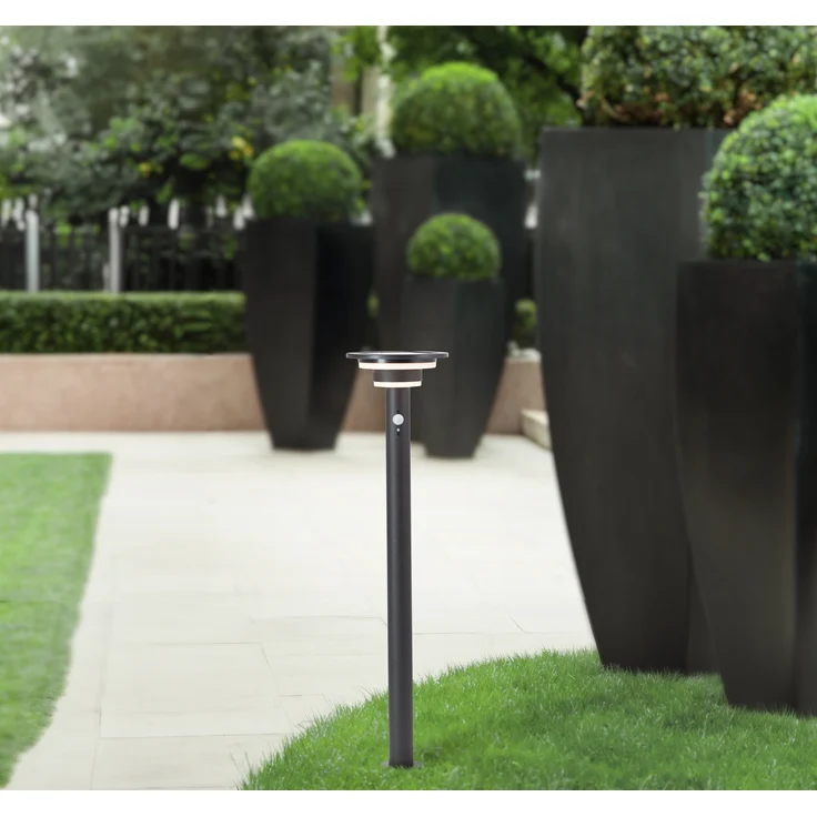 Brilliant LED Stehlampe Garvina Solar, 85 cm, 430 lm, 3000 K, Edelstahl, schwarz – Bild 8