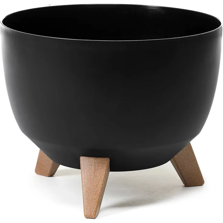 Pflanzkübel Lamela Roma 880-04 Kunststoff Ø 29 cm schwarz