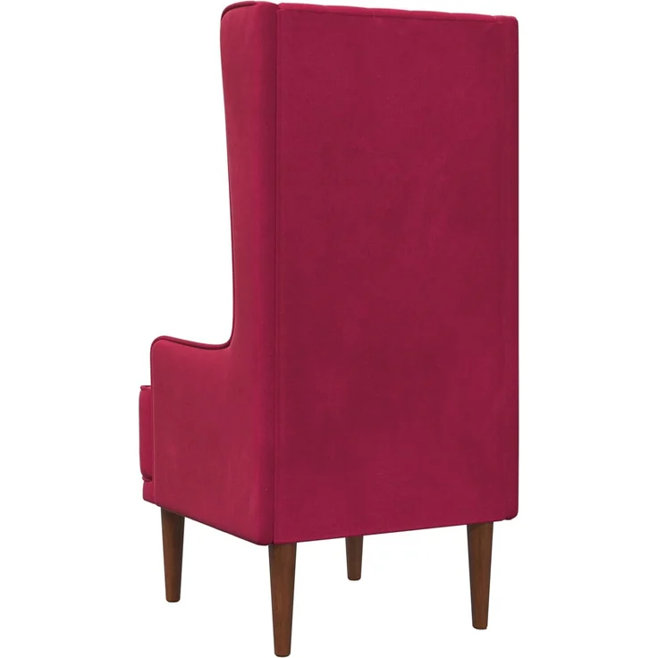 vidaXL Hochlehner Weinrot Samt 42042496 – Bild 5