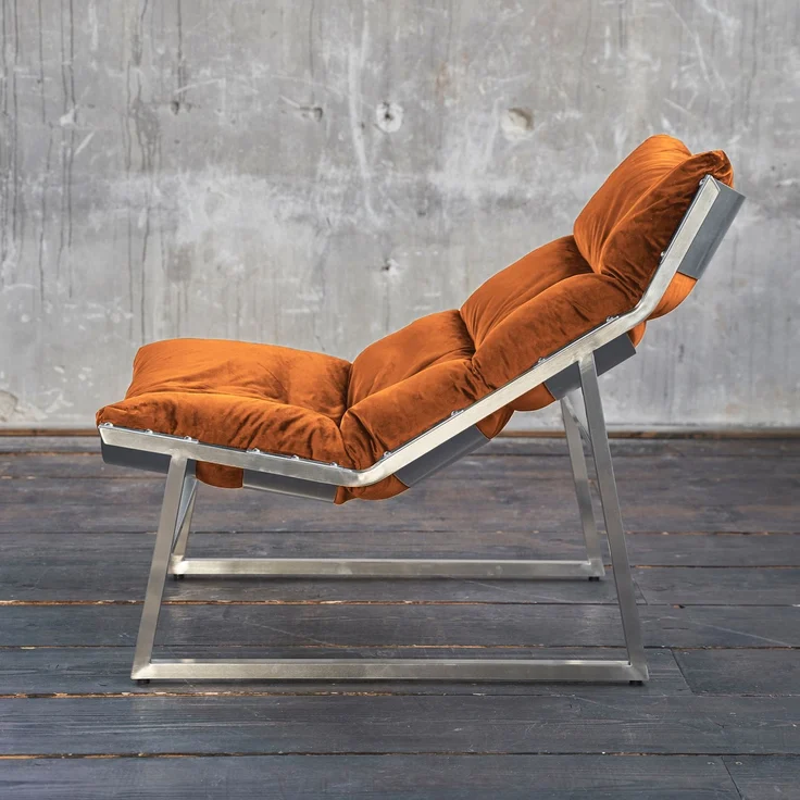 KAWOLA Relaxsessel SIRO Sessel Stoff orange 78 x 125 x 70 cm – Bild 5