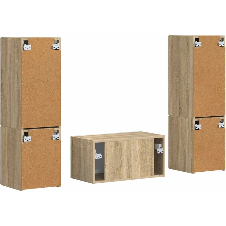 vidaXL TV-Schrankset 5 pcs Sonoma-Eiche Holzwerkstoff 3409098 – Bild 9