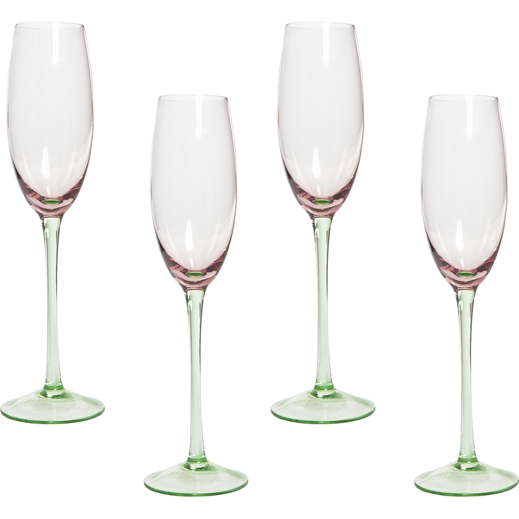 Champagnerflöten im 4er Set DIOPSIDE 200 ml Rosa