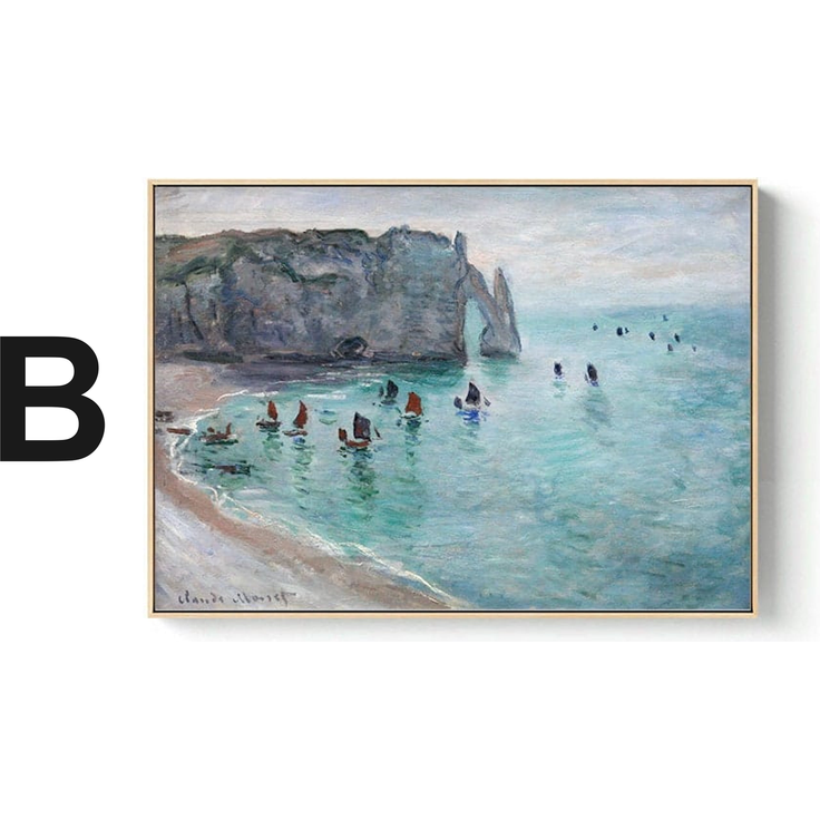Poster Vintage Claude Monet · Deko Print ohne Rahmen - B / 30x40 cm