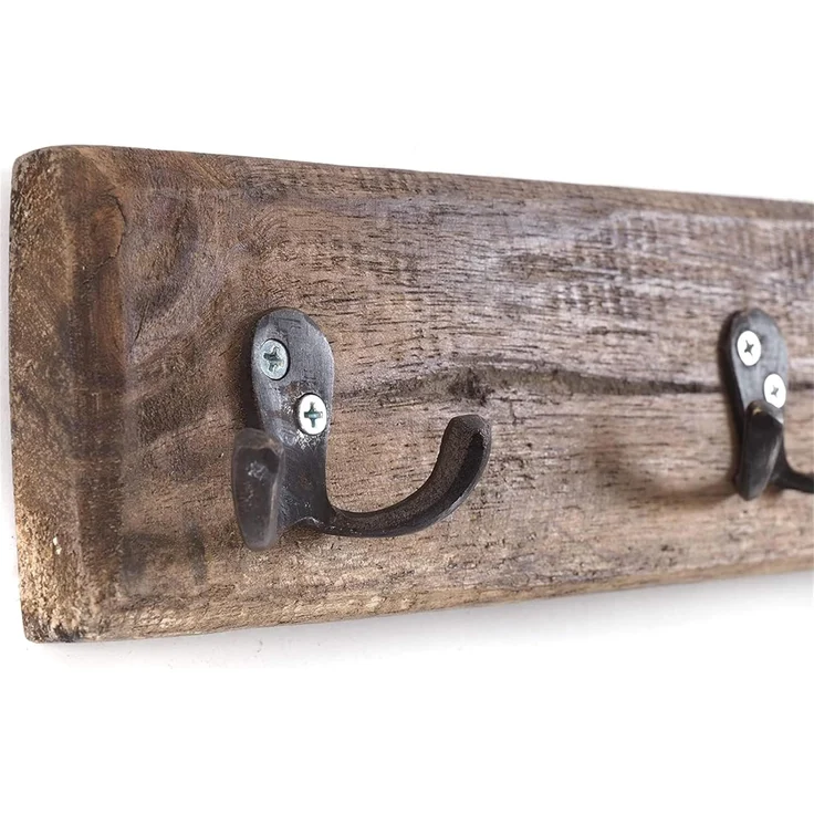 DESIGN DELIGHTS Wandgarderobe VINTAGE WANDGARDEROBE CASA, 60x8cm(BxH) Hakenleiste mit 5 Doppelhaken – Bild 5