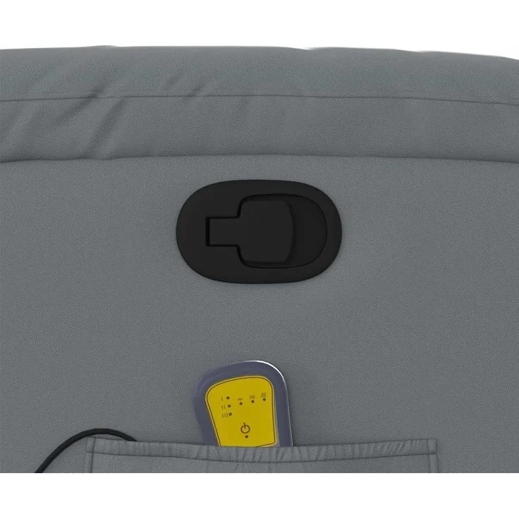 vidaXL Massagesessel Relaxsessel Grau Kunstleder 3205713 – Bild 9