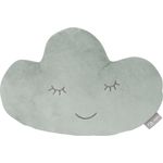 roba Kuschelkissen 'roba Style' für Kinder - Flauschiges Dekokissen in Wolken-Form - Frosty Green