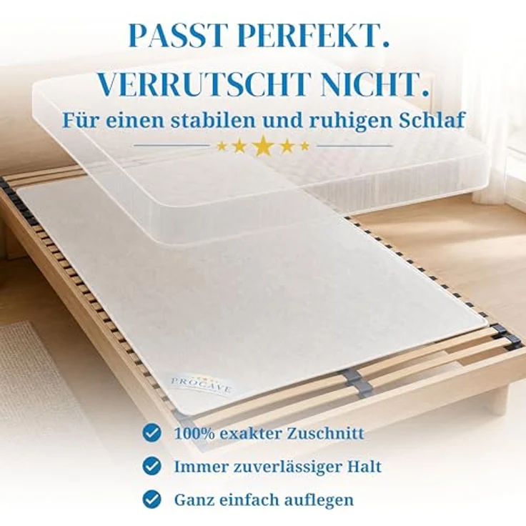 Matratzenschoner Filzschoner Lattenrost Matratzenschutz Made in Germany div. Größen PROCAVE, Matratzenunterlage atmungsaktiv, 50x100 cm – Bild 6