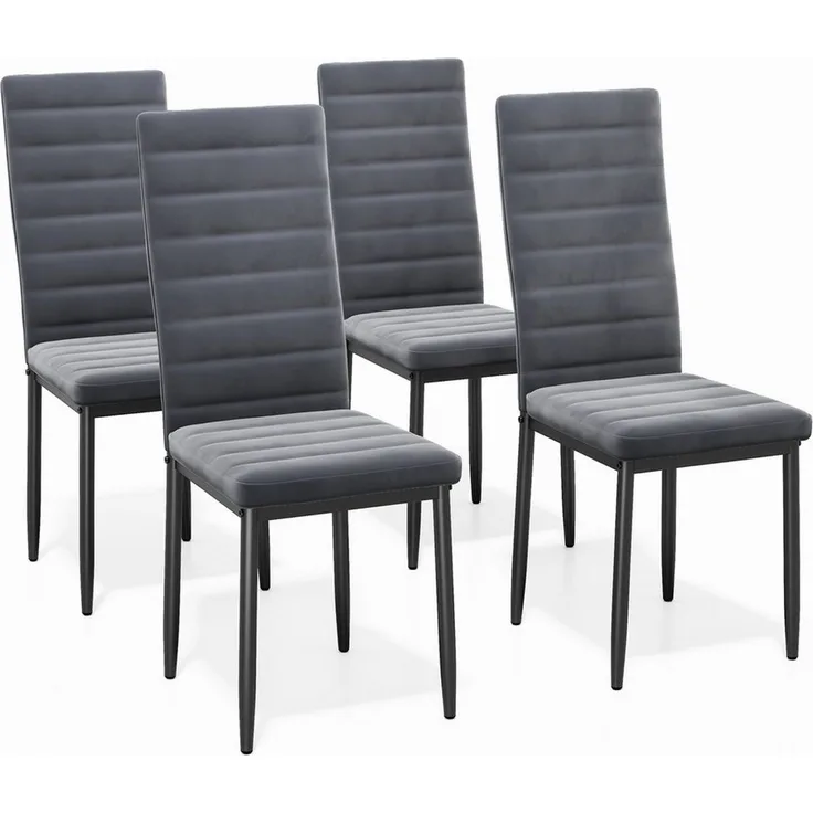 Blishom Esszimmerstuhl Esszimmerstühle 4er-Set, Küchenstuhl mit Gepolstert, 41x50x97 cm (4 St)