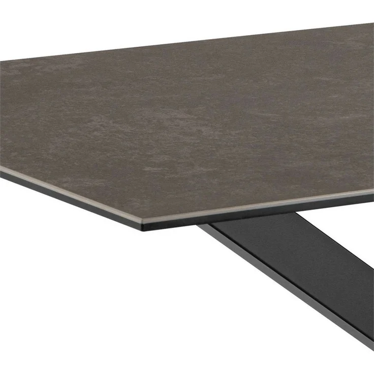 ACTONA GROUP Esstisch Heaven, Tisch, Tischplatte aus Keramik, Kreuzgestell, 135x80x75.5cm – Bild 3