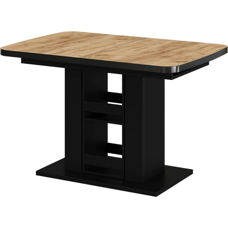 Esstisch Fenaro Goldkraft Eiche/Schwarz 120 x 80 cm Vicco – Bild 1