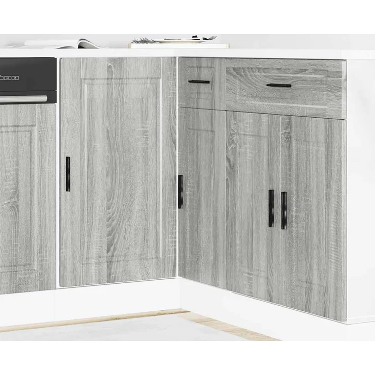 vidaXL Küchenunterschrank Porto Grau Sonoma Holzwerkstoff 854304 – Bild 1