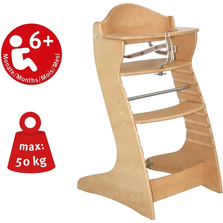 roba Treppenhochstuhl 'Chair Up' - mitwachsender Hochstuhl - Holz - Natur – Bild 2