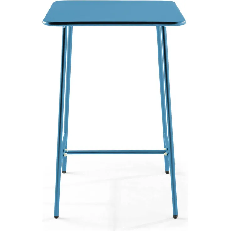 Oviala Stehtisch, quadratisch, 70x70 cm, 105 cm Höhe, pulverbeschichteter Stahl, blau