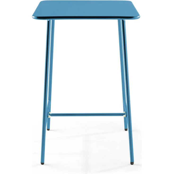 Oviala Stehtisch, quadratisch, 70x70 cm, 105 cm Höhe, pulverbeschichteter Stahl, blau