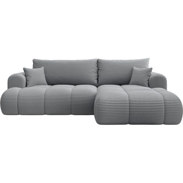 thematys Ecksofa TREVIO 260x165 cm, mit Schlaffunktion, mit Bettkasten, Grau (Tilia 90), Ausrichtung rechts – Bild 3