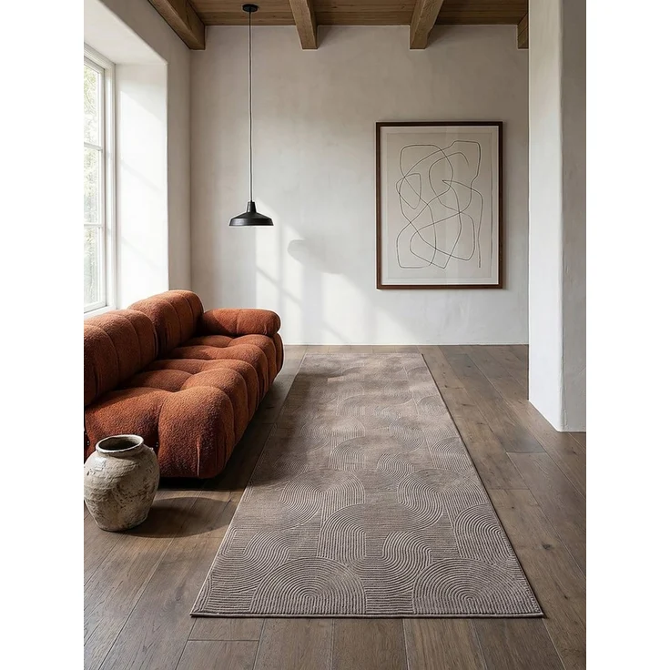 KADIMA DESIGN Teppich DALAR Kurzflorteppich Beige 120x160 Geometrisch Polypropylen, Rechteckig, Höhe: 9 mm, Saugroboter-geeignet, Strapazierfähig, Pflegeleicht, Farbecht – Bild 3