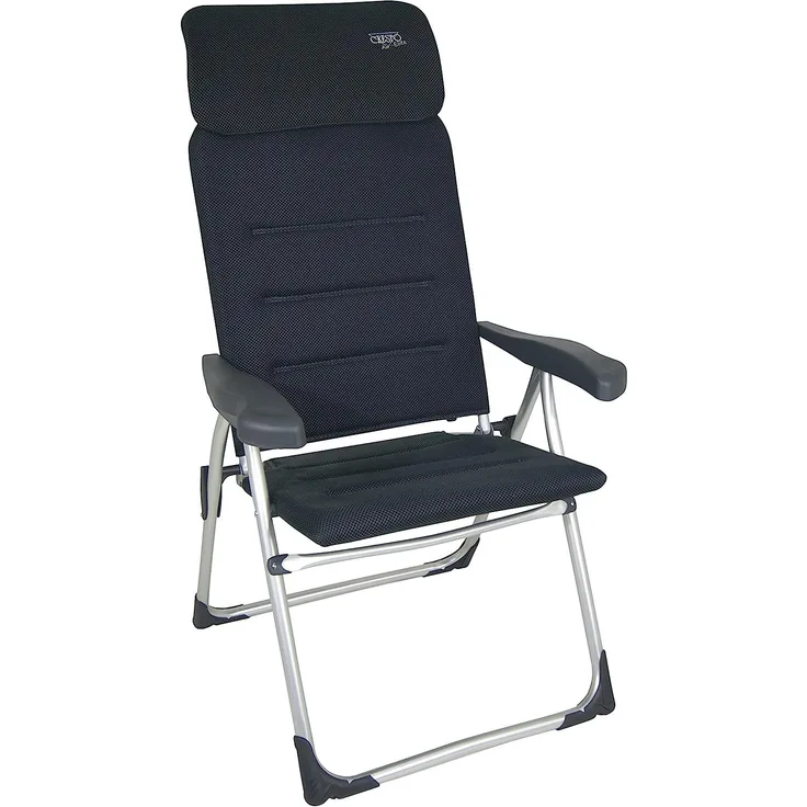 Crespo Klappstuhl Air-Elegant Compact, Extra Flach, Farbe Grau