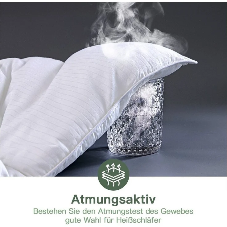 Elemuse Microfaserbettdecke Bettdecken 135x200 cm, 155x220 cm, 200x200 cm, Füllung: 100% Polyester, 4 Jahreszeiten, Atmungsaktiv Ganzjahresdecke, Anti-Allergie, OEKO-TEX® – Bild 3