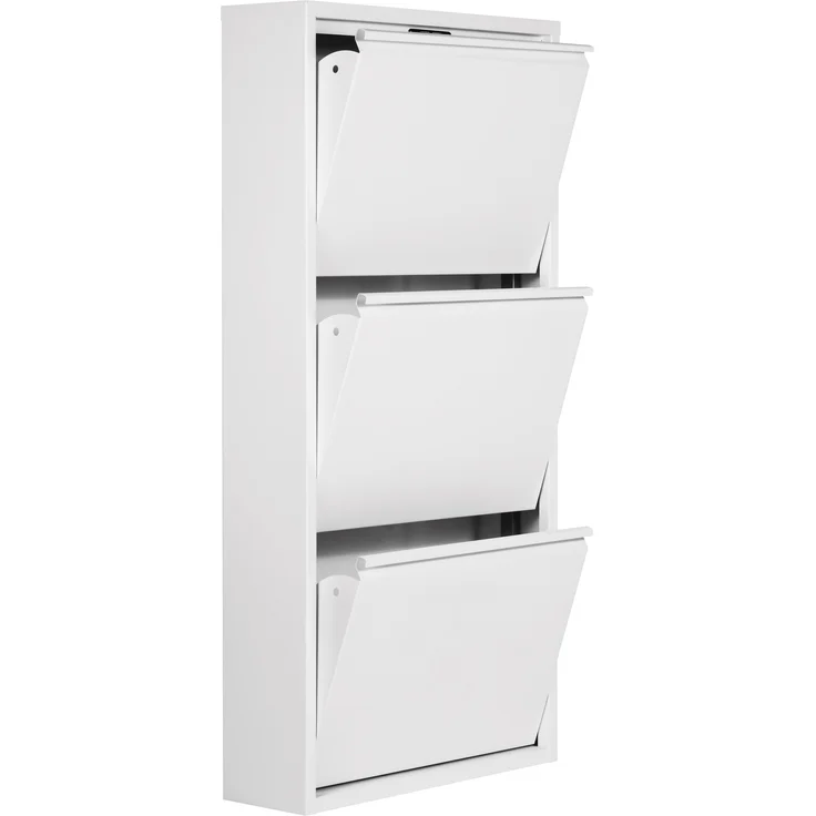 Schuhkipper >WIT< in Weiß, Lackiert, Metall, montiert - 50x105x15cm (BxHxT) – Bild 2