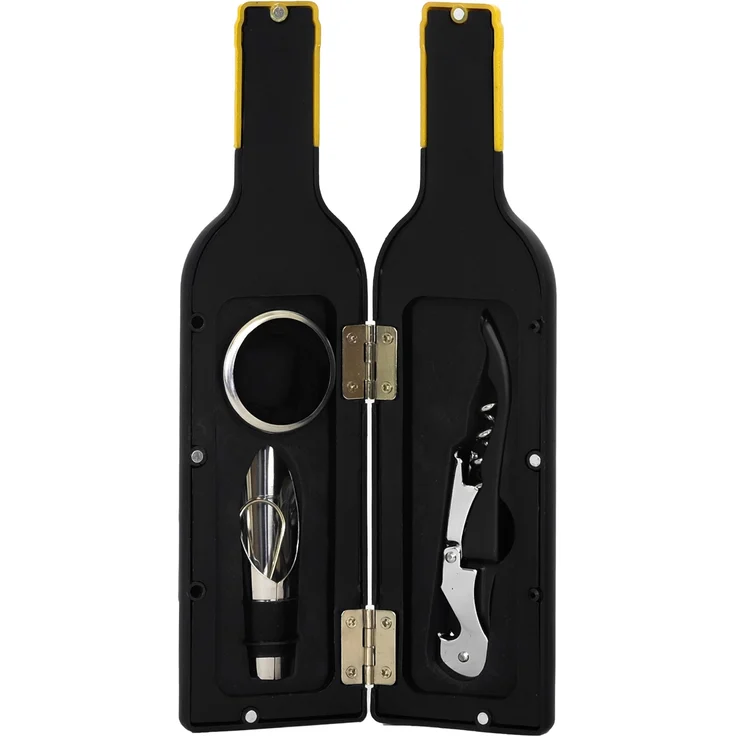 Weinzubehör 3 tlg. Korkenzieher Weinset Weinöffner Geschenkset Weinaccessoires – Bild 3
