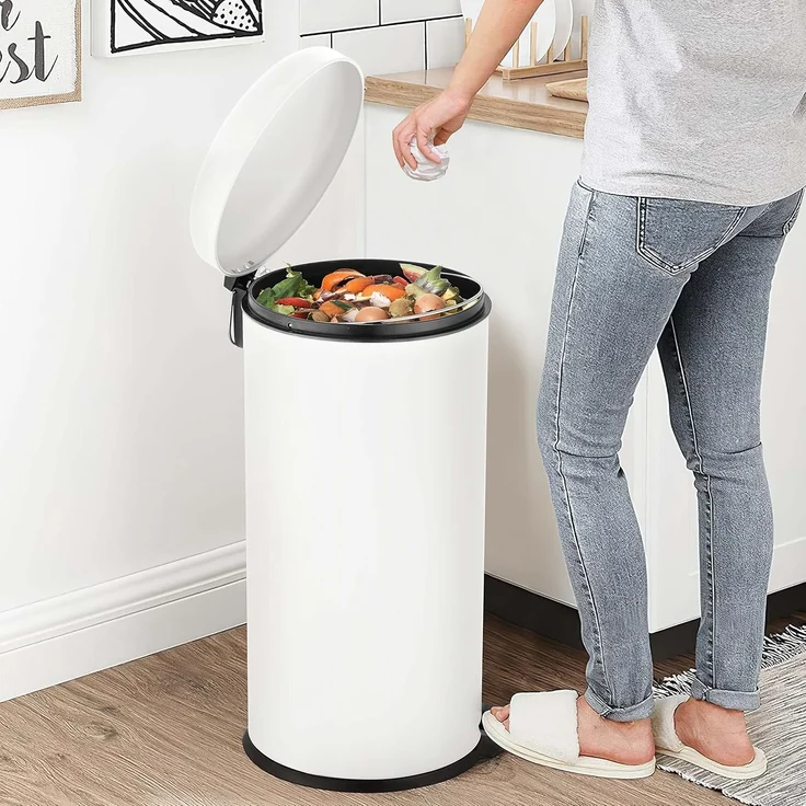 Ribelli Mülltrennsystem Mülleimer, 30 L, weiß, Ø 30 x 69,5 cm – Bild 2