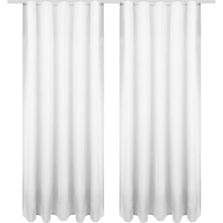 Bestlivings Gardine "Ellen" mit Universalband (2 St), Kräuselband, blickdicht, in moderner Satin-Optik, einfarbig, modern, waschbar bei 30°C