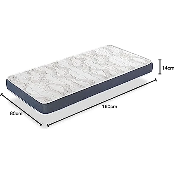 DORMISSIMO Matratze 80x160 Orion Komfort H2 - Hohe 14 cm - super weiche Schaum- Ideal für Nestbetten – Bild 4